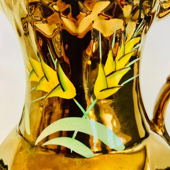 Wade England Copper 5” Ceramic Pitcher Hand Painted - Picture 2 of 15